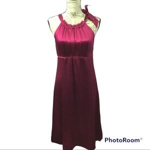 Ann Taylor’s halter silk dress